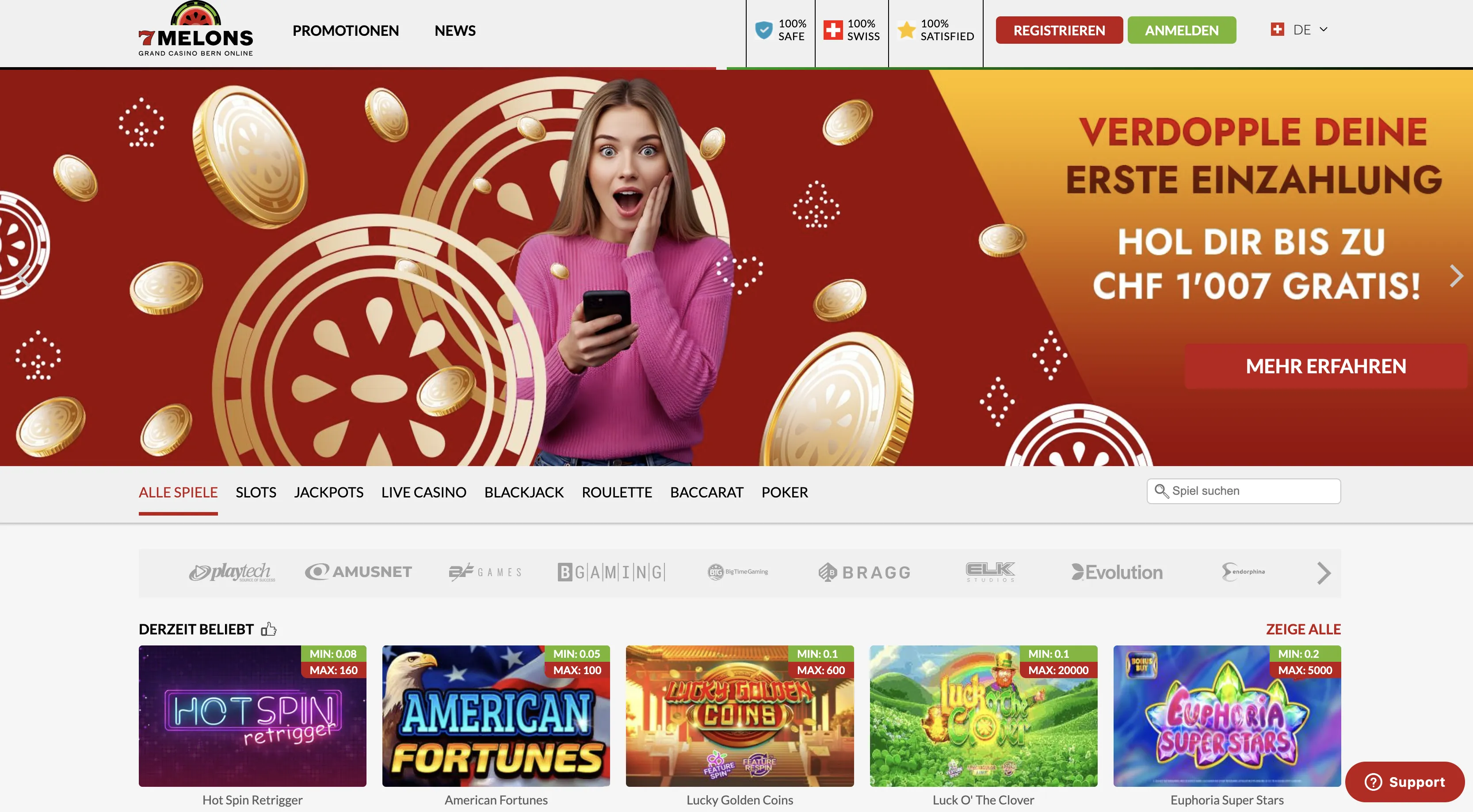 Vertrauenswürdige Online Casinos in der Schweiz Seriöses Schweiz Online Casino